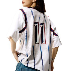 Jersey de Fútbol Americano de Malla Oversize para Mujer, Diseño Gráfico por Sublimación, Estilo de Equipo, Poliéster, OEM ODM, Pedido al por Mayor, EE. UU., Tendencia 2026 - Product Image 2