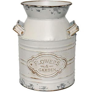 Bidon à lait en métal galvanisé au design traditionnel, très tendance, avec poignée, écologique et personnalisable en taille, forme et couleur - Product Image 3