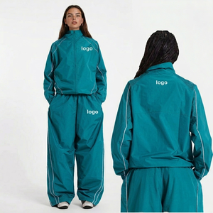 Ensemble de survêtement coupe-vent en nylon et polyester léger avec bandes réfléchissantes, prix direct usine, fabricant pour petites quantités - Product Image 2