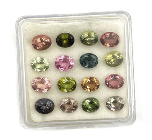 Turmalina natural multicolor de corte ovalado, gema facetada de 5*6 mm para la fabricación de joyas, certificada por IGI. - Product Image 5