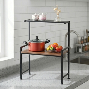 Shopee OEM Ebay Organizador de almacenamiento Fabricante Artículos para el hogar DIY MIT Estantes de cocina Fábrica de Taiwán Hogar Metal Moderno - Product Image 1