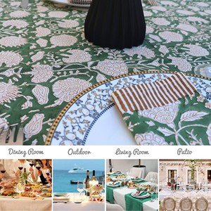 Nappe en coton tissée à la main la plus vendue, motif uni moderne, écologique et personnalisable pour usage quotidien - Product Image 3