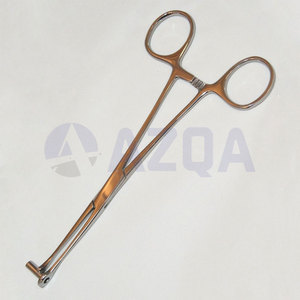 Pinzas de acero inoxidable de 6.25 pulgadas para colocación de joyería corporal y perforaciones profesionales. - Product Image 3