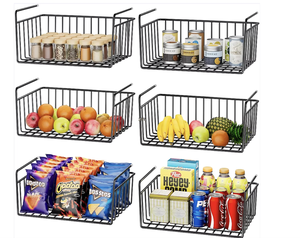 OEM/ODM Vietnam Cabinet Hanging Storage Rack Punch Free Snack <b>Book</b> Basket Kitchen Organizer Shelf - Product Image 1