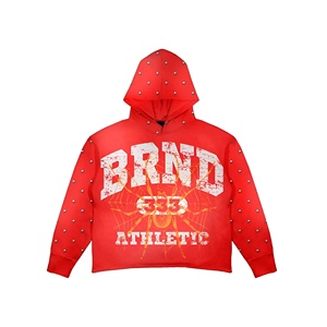 Sudadera con capucha y diseño gráfico recortado, estampado llamativo, estilo urbano atrevido, corte holgado, moderno y juvenil, un accesorio de moda. - Product Image 2