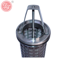Filtre à panier en acier inoxydable duplex avec grille perforée en fil métallique pour huile, liquides et air 304/316SS