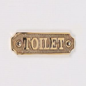 Plaque de porte en laiton massif de style antique avec texte personnalisé pour villa, appartement, hôtel, bureau, usage décoratif - Product Image 1