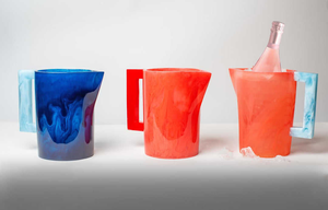 Carafe à eau en résine écologique faite à la main, style américain, avec effet marbré et motif tourbillon aquatique, pour usage domestique - Product Image 2