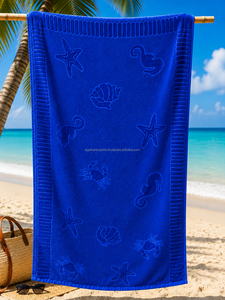 500 GSM 100% Cotton Beach Towel 70 x 140 cm Custom Logo Private Label Wholesale Manufacturer - Product Image 5