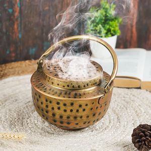 Brûleur d'encens Bakhoor en métal organique écologique élégant, design arabe pour le bois d'Oud, parfum d'intérieur, style islamique - Product Image 6