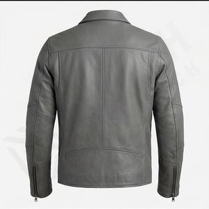 Veste de moto en cuir véritable pour homme de qualité supérieure, nouvelle arrivée, vestes de moto d'hiver, protections amovibles, personnalisables - Product Image 2