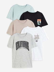 Camiseta con Diseño Personalizado al por Mayor, Camiseta de Algodón Lisa para Niños y Niñas, Camiseta Extra Grande para Niños - Product Image 6