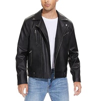 Nouvelle veste motard en peau de mouton pour homme avec fermeture éclair croisée, style urbain, imperméable, coupe-vent et respirante, collection automne-hiver 2025, vente en gros