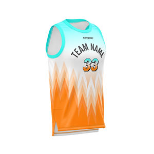 Maillots de basket-ball personnalisables à séchage rapide ensemble hauts actifs respirants conception imprimée unique usine directe Vietnam OEM ODM - Product Image 3