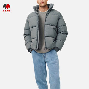 แจ็คเก็ตพัฟเฟอร์ดีไซน์สั่งทำพิเศษสำหรับผู้ชาย ยี่ห้อ Ryan Pro Gear พร้อมโลโก้สั่งทำพิเศษ ดีไซน์ ODM เสื้อผ้าลำลอง - Product Image 6