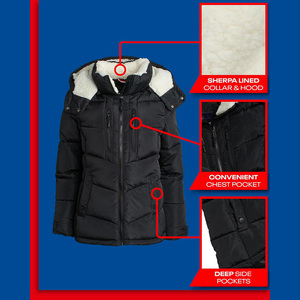 <b>Womens</b> Quilted Jackets Custom Embroidery <b>Padded</b> <b>Winter</b> <b>Coats</b> Outdoor Apparel OEM Pakistan Export Manufacturer Worldwide - Product Image 5