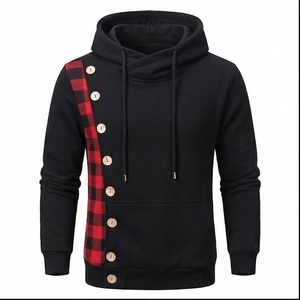 Hoodie surdimensionné élégant pour homme, design vintage délavé avec poche avant, confortable, personnalisable pour l'hiver. - Product Image 1