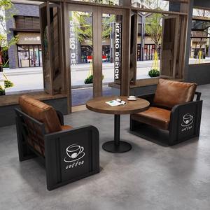 Stile industriale commerciale Bar stand divano Set-mobili da pranzo moderni per caffetterie, taverne per il tempo libero e salotti dell'hotel - Product Image 4
