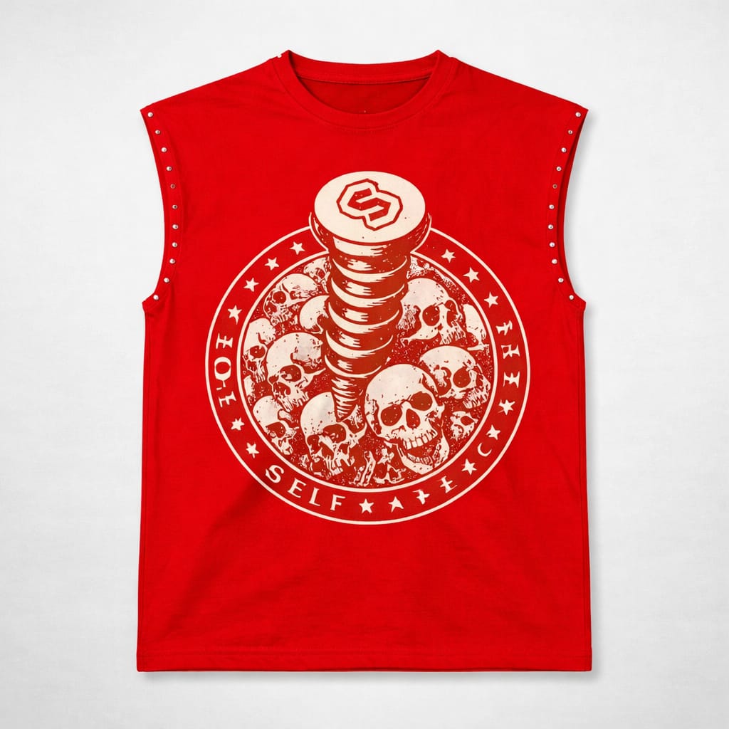 Summer Custom DTG Printed 100% Cotton Raw Material Sleeveless T-Shirt Vest for Men with Cut-Down Hem and Acid Wash T-Shirt