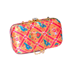 Bolso de mano hecho a mano con estampado para mujer, con asa única, ideal como regalo de boda, recuerdo o bolso de noche. Hermosos bolsos de mano. - Product Image 6