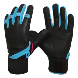 Guantes de Bateo de Cuero WARPRO INDUSTRY, Diseño Acolchado Transpirable, Cierre de Gancho y Bucle, Mano Derecha, Ligeros, Unisex, para Entrenamiento de Adultos - Product Image 2