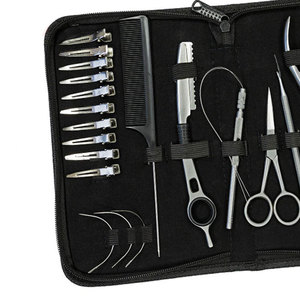 Kit d'outils pour extensions de cheveux, pinces professionnelles en acier inoxydable, ciseaux, peigne, clips, aiguille à boucle, perles, ensemble pour extensions de cheveux - Product Image 4