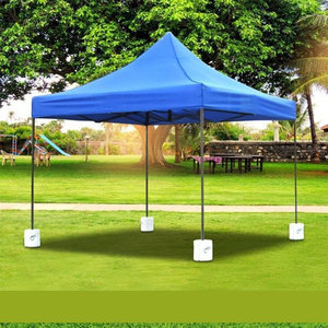 Tente de réception pop-up en polypropylène tissé rouge et blanc, imprimée sur mesure, avec décorations en forme de ballon, séchage rapide, respirante, sangle réglable, pour extérieur - Product Image 1