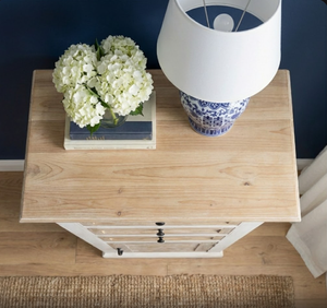 ตู้โชว์ทรงสูงสไตล์วินเทจ ตู้ไม้มะม่วงแท้ ดีไซน์อินดัสเทรียล พร้อมลิ้นชัก - Product Image 3