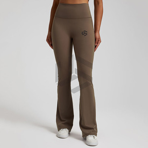 Women's High Waist Fast Drying Yoga <b>Leggings</b> Elastic Waist Closure Skinny Fitness Wear with Solid <b>Pattern</b> for Running - Product Image 6