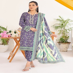 Venta al por mayor de verano de 3 piezas de trajes paquistaníes bordado Bin Hameed Vol VARSHA colección India y Pakistán ropa diaria - Product Image 2