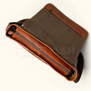 Leather Laptop Bag High Quality Craftsmanship With Multiple Compartments Perfect For Office Work Travel And Daily Essentials - Product Image 2
