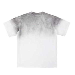 Men's Custom O-Neck T-Shirt With Gradient Color Graphic Print Distressed Sprayed Horse Short-Sleeved Solid 3D Pattern - Product Image 4