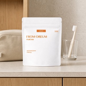 [FROM OREUM] Recharge de dentifrice solide pour l'hygiène dentaire en voyage, fournitures d'accueil pour salle de bain des invités - Product Image 1