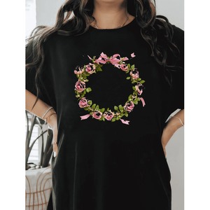 T-shirt Casual in cotone con fiocco da donna alla moda e comoda per ogni stagione - Product Image 5