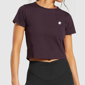 Camiseta Corta Premium para Mujer, Informal, de Manga Corta, Suave y Elástica, para Uso Diario, Cómoda para el Verano - Product Image 1
