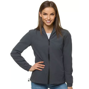 Chaqueta Softshell de Poliéster Cortavientos para Mujer, Manga Larga, Impermeable, con Cierre de Cremallera, para Camping, Senderismo, Invierno - Product Image 1