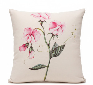 Funda de Almohada con Delicado Diseño Floral, con Tallo y Trepadores Verdes Suaves, Ideal para Distribuidores, 18X18 - Product Image 4