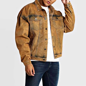 Chaqueta de Mezclilla Urbana para Hombre en Color Sólido, Prenda Exterior Premium, Fabricación en Masa, Chaqueta de Mezclilla de Alto Rendimiento para Hombre - Product Image 3