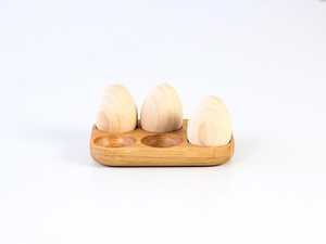Wooden <b>Egg</b> Dividers & 6-Cup Holder <b>Egg</b> Stirring <b>Eco</b>-Friendly Dishwasher Safe Kitchen Storage Rack - Product Image 2