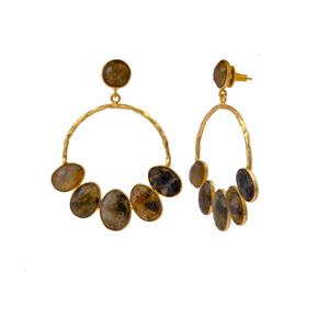 Pendientes Colgantes Elegantes para Fiestas y Bodas, Joyería de Moda, Pendientes Colgantes Chapados en Oro, Pendientes Ligeros - Product Image 3