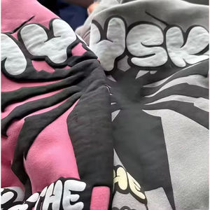 Ropa de Esquí y Nieve, Sudadera con Capucha 100% Algodón, 450 Gsm, Estampado Puff, Logotipo Personalizado, Sudadera Informal para Hombre - Product Image 1