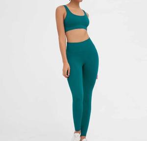 M & F ชุดเล่นโยคะแขนยาวสำหรับผู้หญิงเลกกิ้งเล่นกีฬาและชุดออกกำลังกายชั้นนำ - Product Image 1