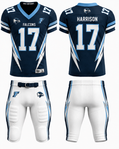 Custom Printed American Football Jersey Breathable <b>Mesh</b> Team Uniform <b>Short</b> Sleeve V-Neck 100% Polyester Men Women - Product Image 4