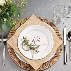 Cuadrados de tela de yute natural de 12 x 12 pulgadas, mantelillos multiusos, centro de mesa estilo rústico, decoración para jardinería, bodas, cubierta de mesa - Product Image 6