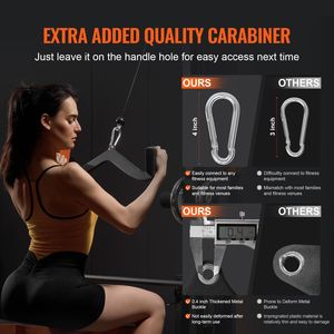 Lat Pulldown Attachments Cable Machine Rowing T-<b>Bar</b> <b>V</b>-<b>Bar</b> 7 Set Tricep Pull <b>Bar</b> Back Strength Exercise Machine Parts Accessories - Product Image 4
