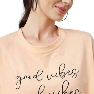 Camiseta Corta Oversize para Mujer, con Estampado Gráfico Personalizado, de Algodón, Casual, de Manga Corta, Holgada, para Verano, Venta al Por Mayor, OEM - Product Image 4