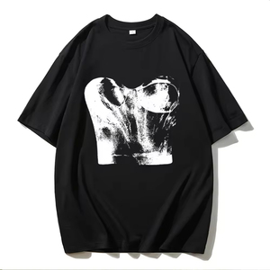 T-shirt pour femme à manches courtes, coupe classique, imprimé graphique, logo personnalisé, coton, streetwear, décontracté, vente en gros - Product Image 5