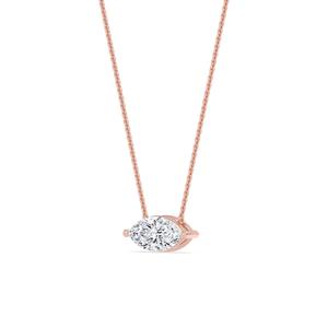Colgante de Diamante Cultivado en Laboratorio de Oro Blanco de 10K, 1.50 CTW, Corte Brillante Redondo, Joyería Fina, Regalo para Mujer - Product Image 2