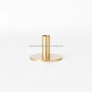 เชิงเทียนโลหะแบบเรียวเทียนโคมไฟและเทียนหรูหราเชิงเทียนทองเหลืองสำหรับตกแต่ง - Product Image 3