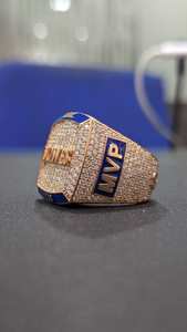 แหวนฮิปฮอปชุบโรเดียมประดับโมอิสซาไนต์สังเคราะห์ขายดีที่สุดสำหรับทุกเพศ เครื่องประดับระยิบระยับสำหรับแฟชั่นและงานพิเศษ - Product Image 6